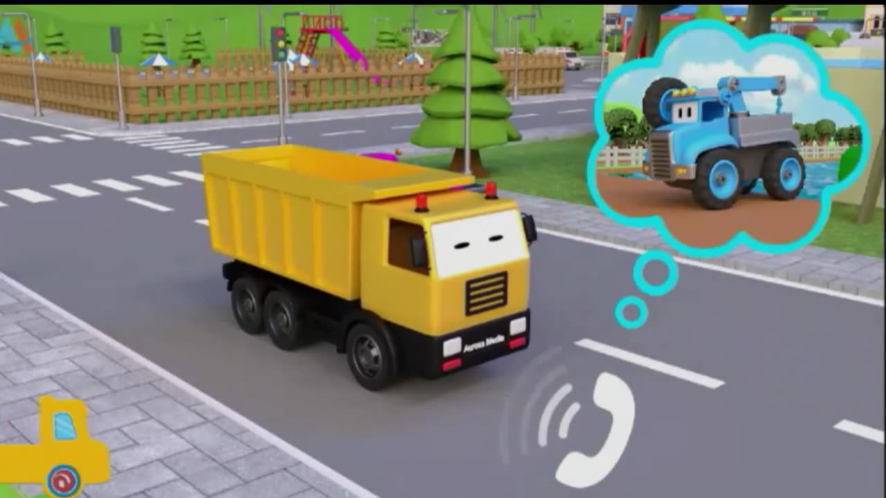 "Rescue Truck and Rescue Excavator Unite: A Detailed Review of Cartoon Film Part 5"