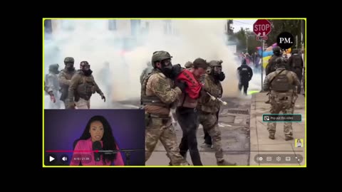 Antifa Riots In Portland - Rioters Wearing Communist Attire and Waive Foreign Flags