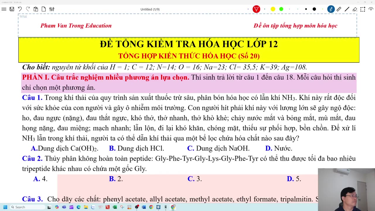 VIDEO CHỮA ĐỀ TỔNG KIỂM TRA 20