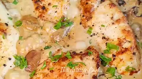 Creamy mushroom chicken recipe