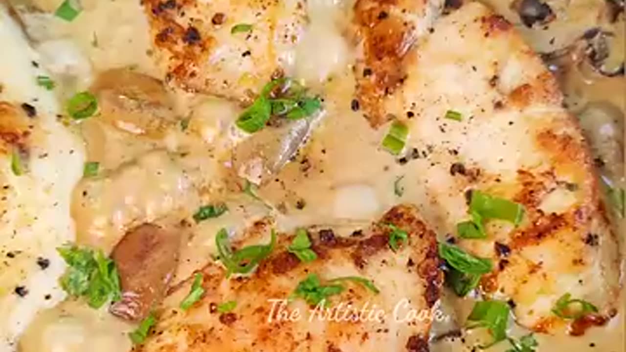 Creamy mushroom chicken recipe