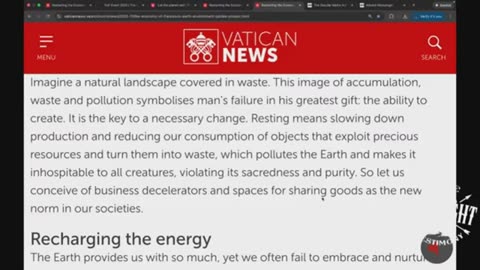 Энди Роман: Ватикан призывает к всемирной субботе для перезапуска экономики!