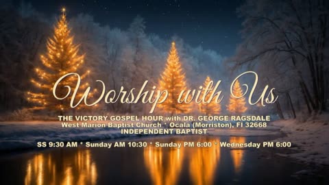 Sun PM Dec 21, 2025! "CHRISTMAS ON THE ROAD" Luke 24:13-27