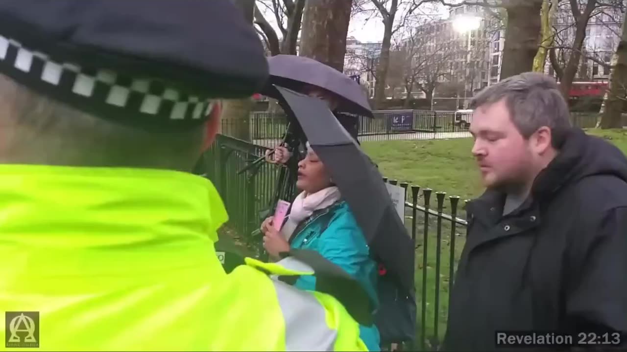 At Speakers Corner a Christian proclaims Jesus is the Son of God.