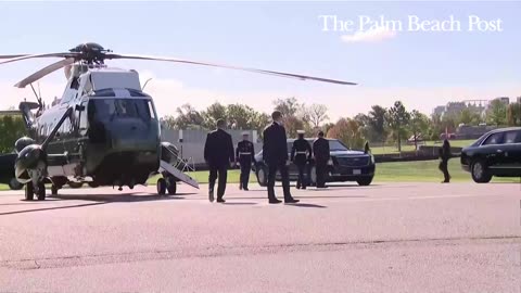 Donald Trump leaves White House for medical exam at Walter Reed