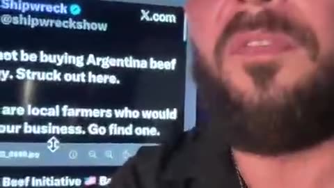 Did you know 77 cattle ranchers in America are going out of business everyday and now President Trump plans to use our tax dollar to buy beef from Argentina?