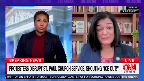 Jayapal Claims Nearly All Protesters Peaceful Despite Disruptions