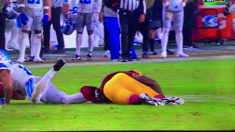 Commanders LB #51 Ale Kaho Injury.