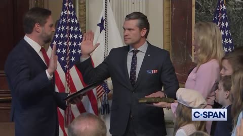 WATCH: Vice President JD Vance Swears In Pete Hegseth As Defense Secretary