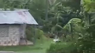 Rivers have burst, inundating roads and homes in Cuba after Hurricane Melissa struck the area.