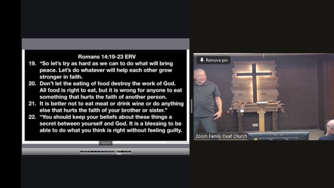 “God likes it when we think about others” Romans 14:13-23