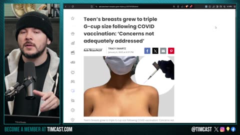 Women's Boobs EXPLODE After COVID Vaccine, Many Women Report Vaccine Causes BOOB GROWTH