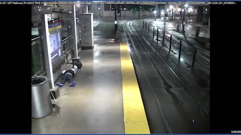 Train Platform Killer Caught on Camera