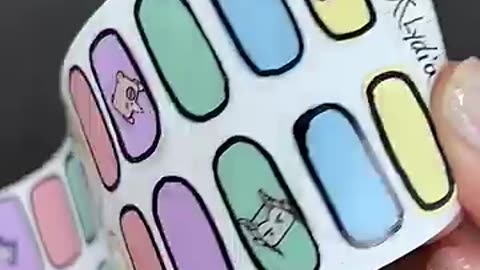 Shocking: Gel handmade nail stickers gel nail stickers nail art handmade DIY Nai