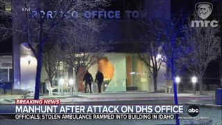 Suspect Rams Stolen Ambulance Into DHS Office Near Boise, Attempts Arson, Police Say