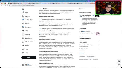 A Queda do Dolar Americano