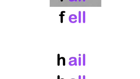 Repetition Comparison ail vs ell