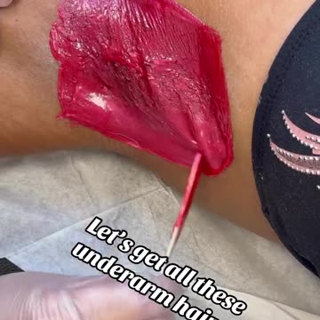 @bornhumanesthetics Underarm Waxing with Cherry Desire Scented | Sexy Smooth Hard Wax Demo