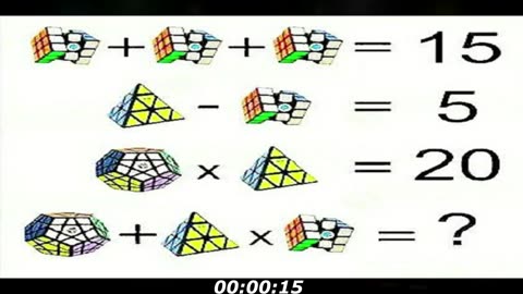 Magic cube and triangles puzzle: Magic cubes and triangles, if you can find the result, let me know!