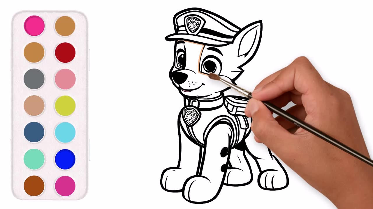 Fun Paw Patrol Painting Tutorial for Kids | Easy Step-by-Step Art Guide