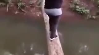 🤯🌊 You Won't Believe How She Crosses This River! | FunFM