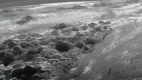 It took 9 years and 3 billion miles to get this shot. Pluto’s icy Mountains.