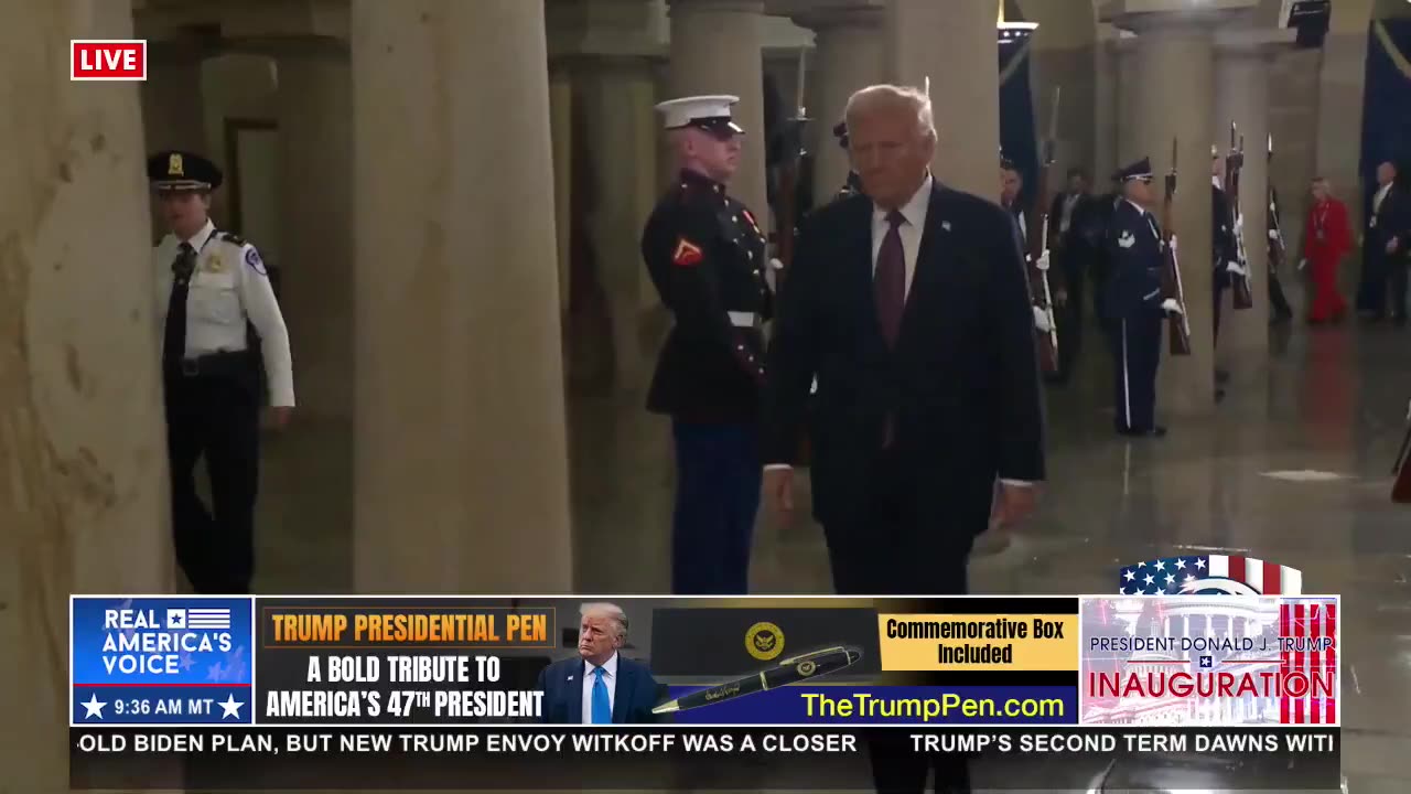 PRESIDENT TRUMP MAKING HIS WAY INTO THE CAPITOL!