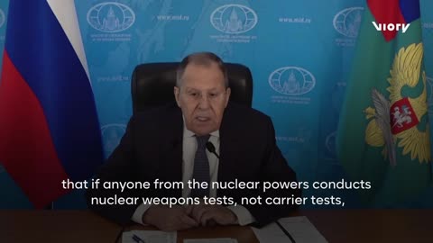 If someone tests nuclear weapons, Russia will do the same - FM Lavrov
