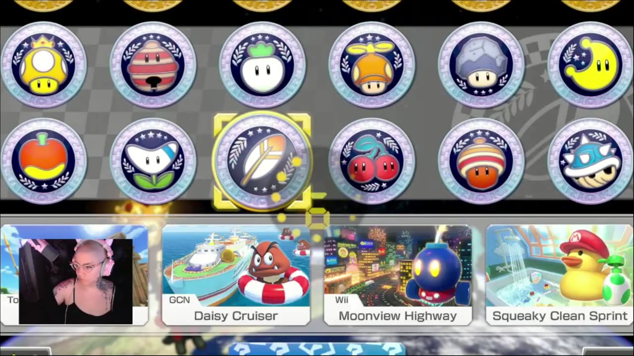 Playing Mario Kart with some cool rumblers.