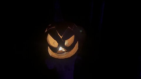 Late night jack-o’-lantern