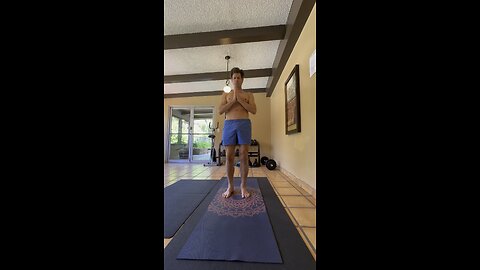 Naked yoga