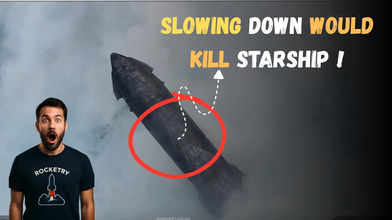 Why Starship Can Not Just Slow Down To Reduce Atmospheric Reentry Heat