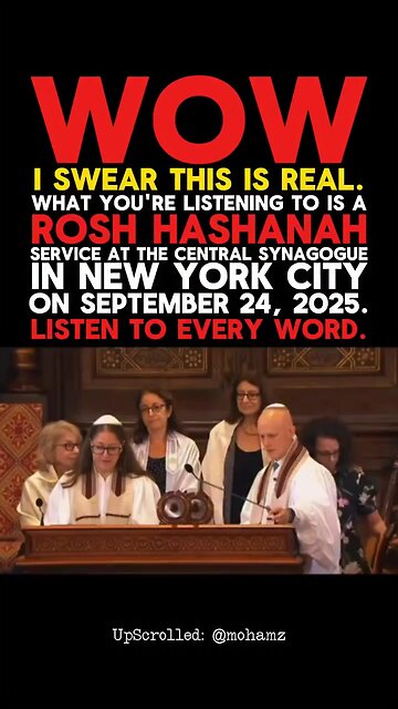 Rosh Hashana Service In NY Is Telling The Truth About Their Sick Twisted Religious Beliefs
