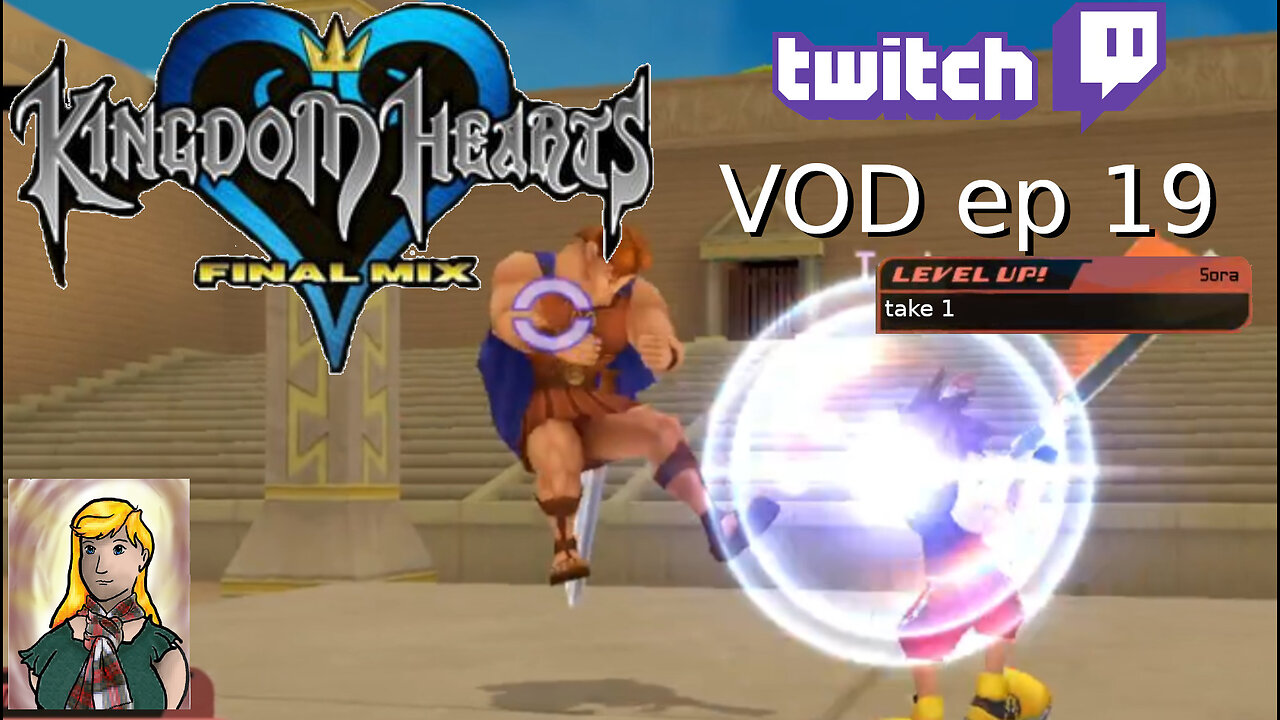 Kingdom Hearts stream -Twitch VOD ep19- chill leveling - clearing first worlds