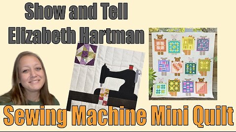 Applique: Sewing Machine Mini Quilt, #quilting #love #quiltblock #showandtell #miniature #applique