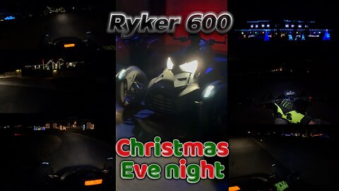 Christmas Eve night ride on a Ryker 600 in my neighborhood