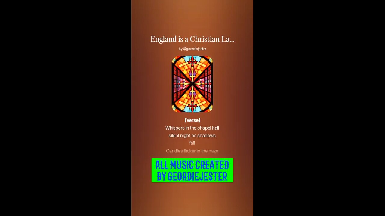 England is a Christian land