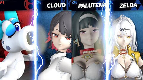 White Birdo & Ellen Joe & Astra Yao vs Yixuan [MAKI SSBU Request]