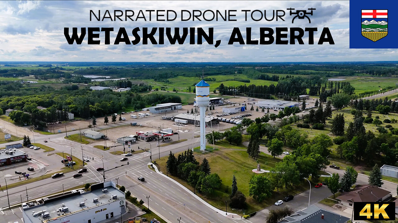 🚗 Wetaskiwin, Alberta 🏞️ 4K Drone