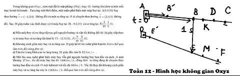 THPT Nguyễn Khuyến 2026: Trong không gian (Oxyz), xem mặt đất là mặt phẳng (Oxy); trục Oz hướng lên
