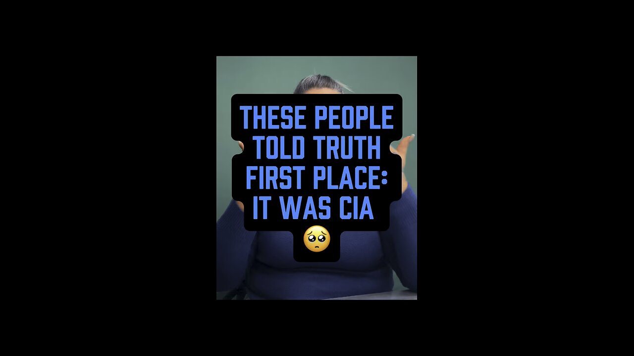 It Was CIA! 🤯