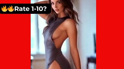 🔥 Rate Her Body in This Revealing Grey Dress 1-10? 😍 Supermodel 4K