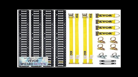 VEVOR E Track Tie-Down Rail Kit 18PCS 5FT E-Tracks Set Includes 4 Review