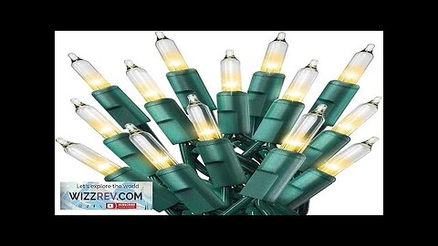 PREXTEX Christmas Lights with Green Wire (10 Feet 50 Lights) Clear Review