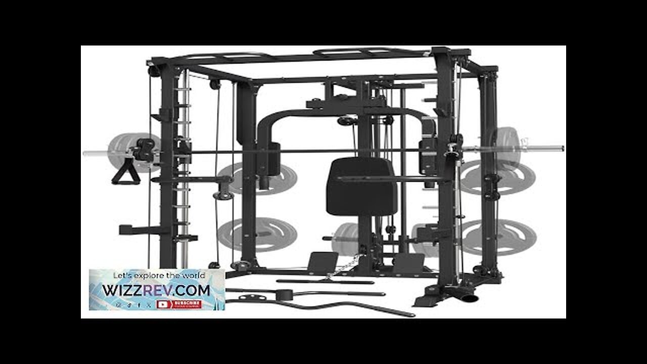 All-in-One Home Gym Trainer with SmithΔ Machine LAT Pull-Down Cable CrossoverChest Review