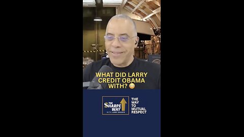 What did I credit Obama with?