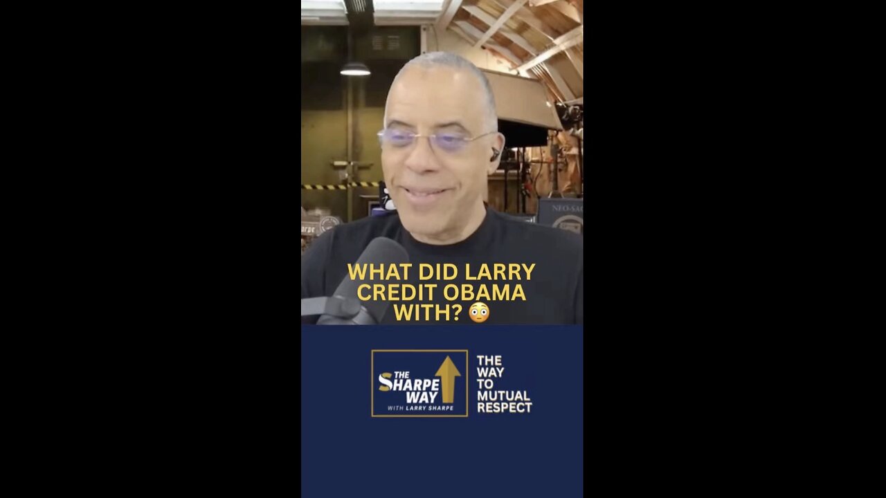 What did I credit Obama with?