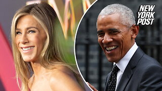 New video of Barack Obama without Michelle at a DC restaurant pours fuel on wild, unfounded Jennifer Aniston romance rumors