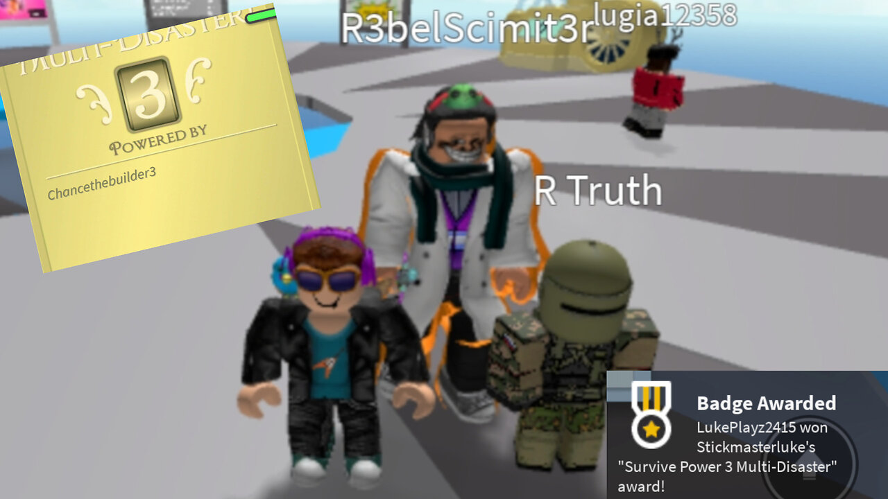 Surviving 3 Natural Disasters in ROBLOX (with my friends)