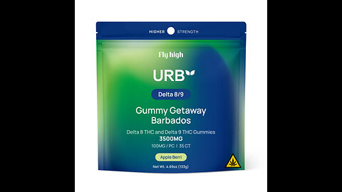 URB THC Apple Berri D8 D9 Gummies 